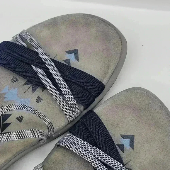 Skechers Womens Reggae Slim Takes Two Navy Blue Size 7 Super Light - Picture 12 of 12